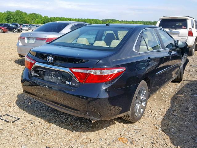 4T1BD1FK9FU144218 - 2015 TOYOTA CAMRY HYBR BLACK photo 4