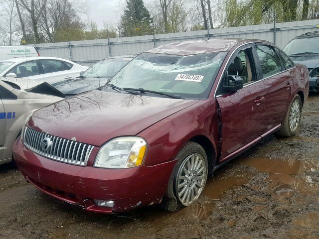 1MEHM431X6G618105 - 2006 MERCURY MONTEGO PR მუქწითელი ფოტო 2