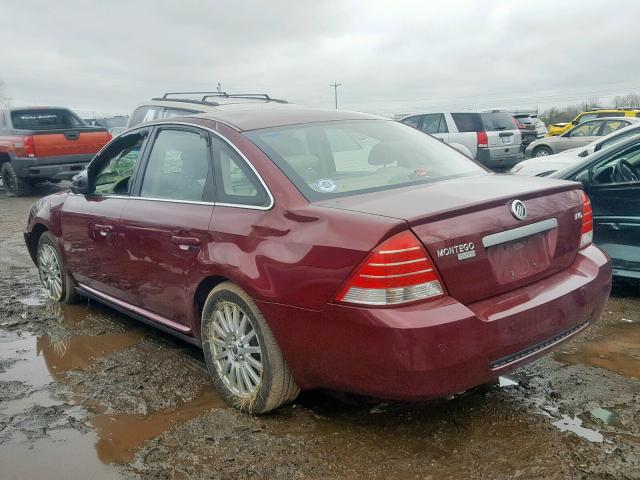 1MEHM431X6G618105 - 2006 MERCURY MONTEGO PR მუქწითელი ფოტო 3