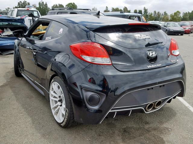 KMHTC6AE6GU288347 - 2016 HYUNDAI VELOSTER T BLACK photo 3