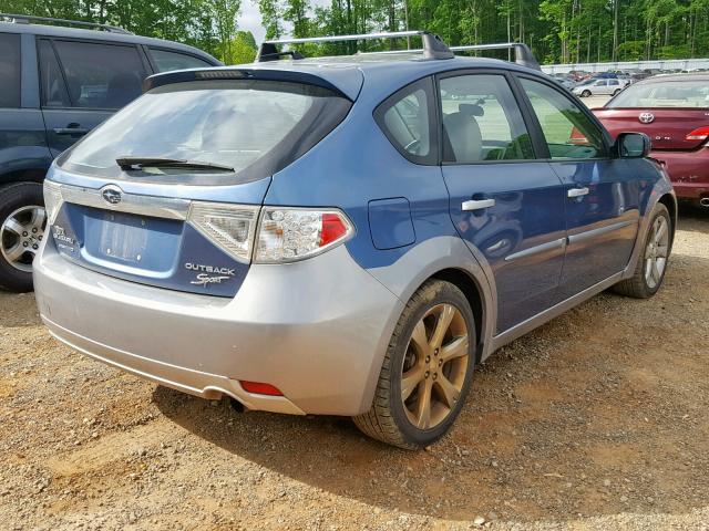 JF1GH6D62AG815775 - 2010 SUBARU IMPREZA OU BLUE photo 4