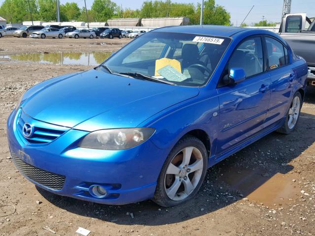 JM1BK323951222016 - 2005 MAZDA 3 S BLUE photo 2