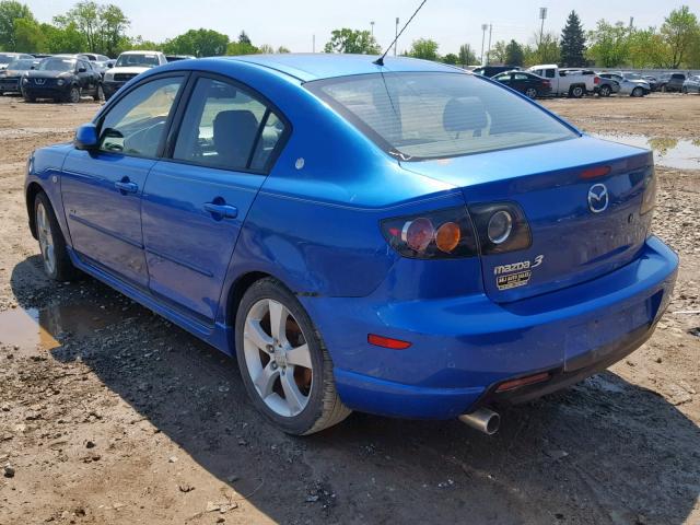 JM1BK323951222016 - 2005 MAZDA 3 S BLUE photo 3