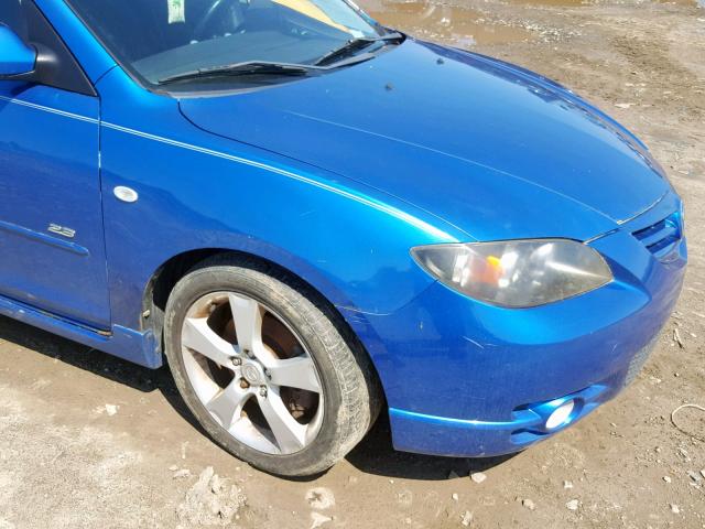 JM1BK323951222016 - 2005 MAZDA 3 S BLUE photo 9