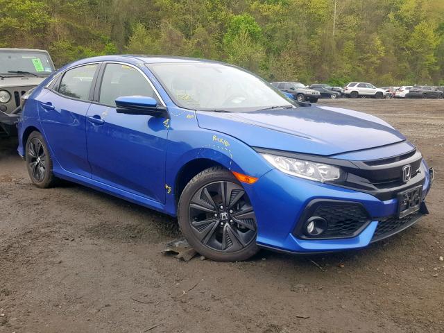SHHFK7H70JU420292 - 2018 HONDA CIVIC EXL ლურჯი ფოტო 1