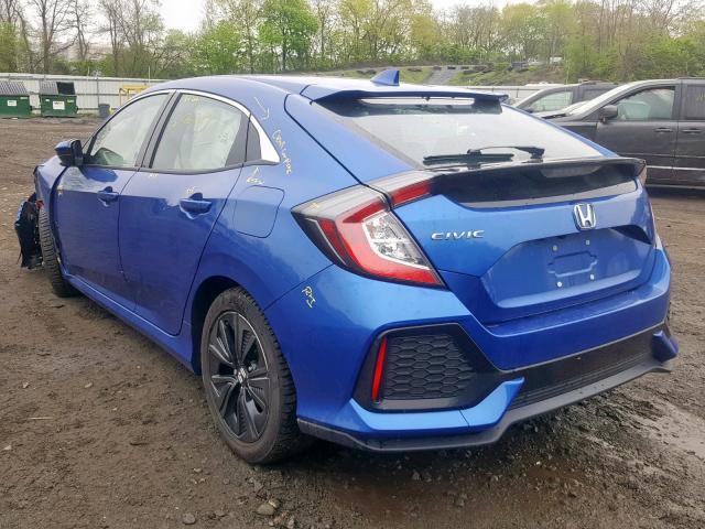 SHHFK7H70JU420292 - 2018 HONDA CIVIC EXL ლურჯი ფოტო 3