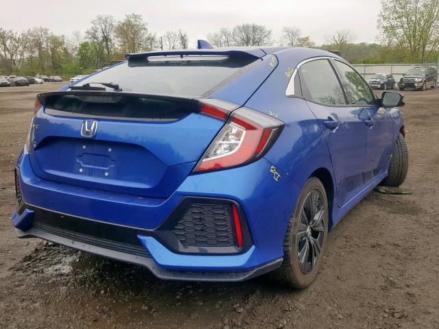 SHHFK7H70JU420292 - 2018 HONDA CIVIC EXL ლურჯი ფოტო 4