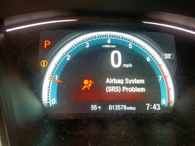 SHHFK7H70JU420292 - 2018 HONDA CIVIC EXL ლურჯი ფოტო 8