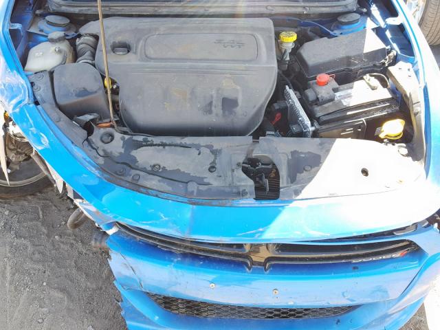 1C3CDFBA2GD584483 - 2016 DODGE DART SXT BLUE photo 7