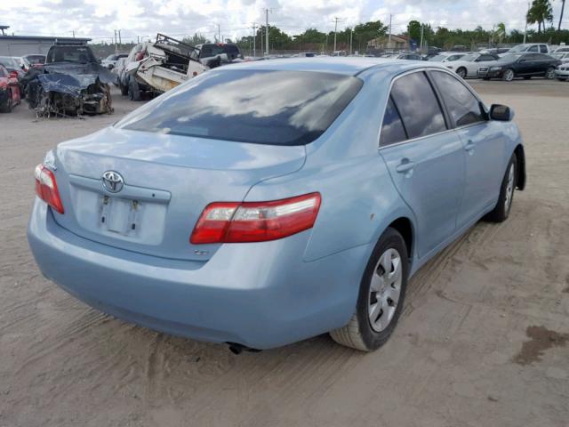 4T1BE46K09U917595 - 2009 TOYOTA CAMRY BASE BLUE photo 4