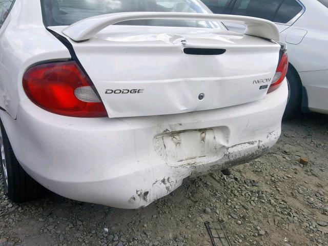 1B3ES56C12D619122 - 2002 DODGE NEON ES WHITE photo 9