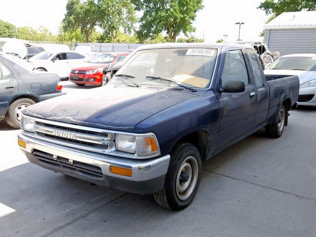 JT4RN93P4M5028690 - 1991 TOYOTA PICKUP 1/2 BLUE photo 2