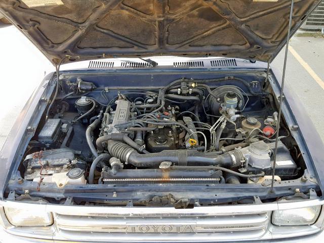 JT4RN93P4M5028690 - 1991 TOYOTA PICKUP 1/2 BLUE photo 7