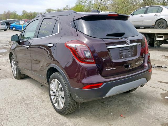 KL4CJESB0HB216950 - 2017 BUICK ENCORE PRE MAROON photo 3