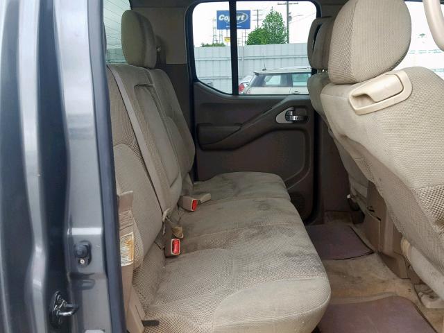 1N6AD07UX5C443535 - 2005 NISSAN FRONTIER C GRAY photo 6