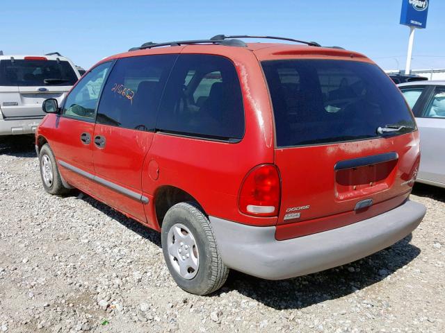 2B4FP253XWR610133 - 1998 DODGE CARAVAN RED photo 3