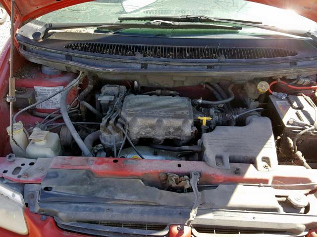 2B4FP253XWR610133 - 1998 DODGE CARAVAN RED photo 7