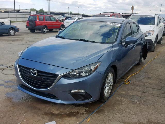 JM1BM1L78E1209483 - 2014 MAZDA 3 TOURING BLUE photo 2