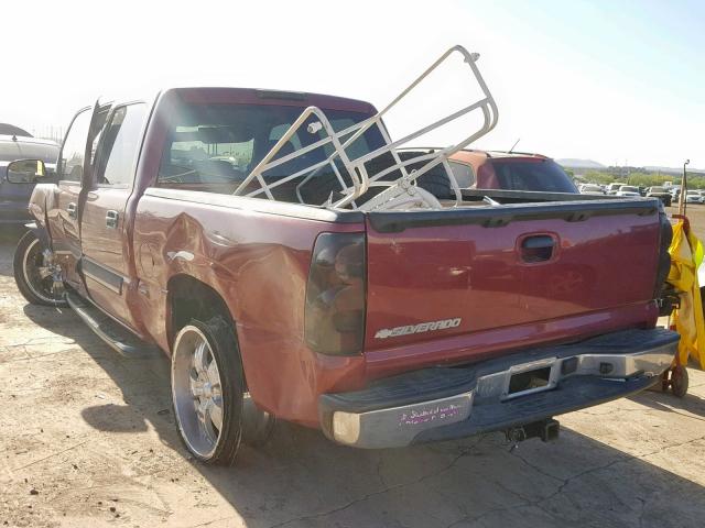 2GCEC13V971155266 - 2007 CHEVROLET SILVERADO BURGUNDY photo 3