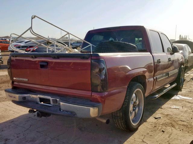 2GCEC13V971155266 - 2007 CHEVROLET SILVERADO BURGUNDY photo 4