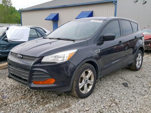 1FMCU0F75EUE52169 - 2014 FORD ESCAPE S BLACK photo 2