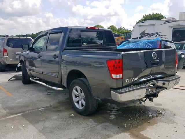 1N6AA0EK7BN307499 - 2011 NISSAN TITAN S GRAY photo 3