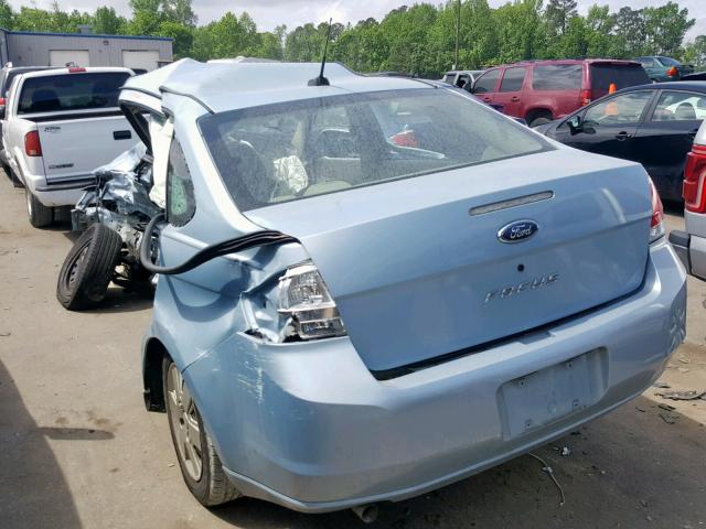 1FAHP34N48W236316 - 2008 FORD FOCUS S/SE SILVER photo 3