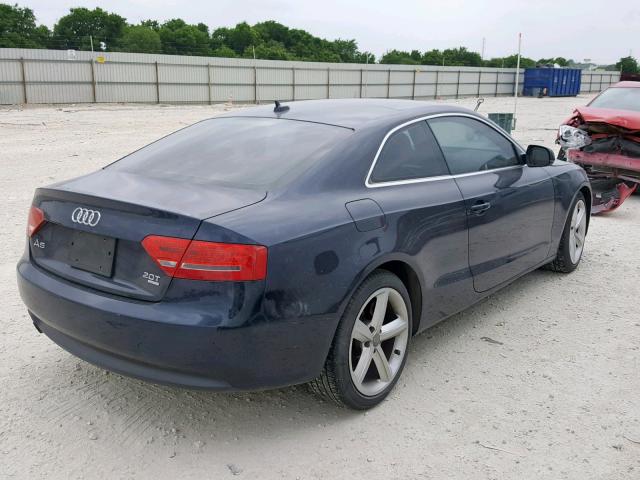 WAULFAFR7AA011321 - 2010 AUDI A5 PREMIUM BLUE photo 4