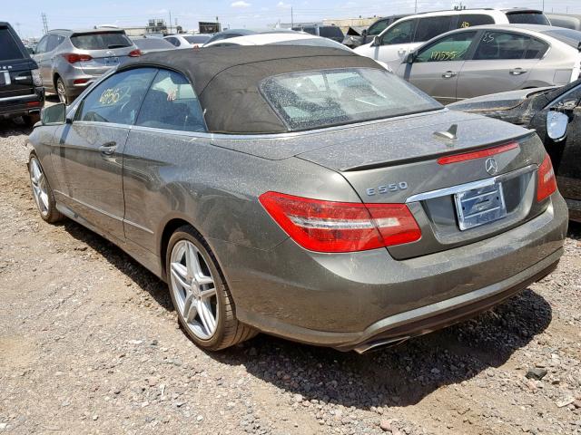 WDDKK7DF0DF191602 - 2013 MERCEDES-BENZ E 550 GREEN photo 3