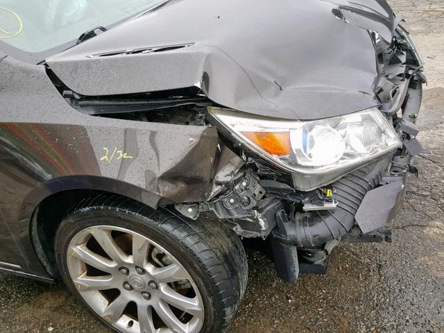 1G4GJ5E38DF207150 - 2013 BUICK LACROSSE T CHARCOAL photo 9