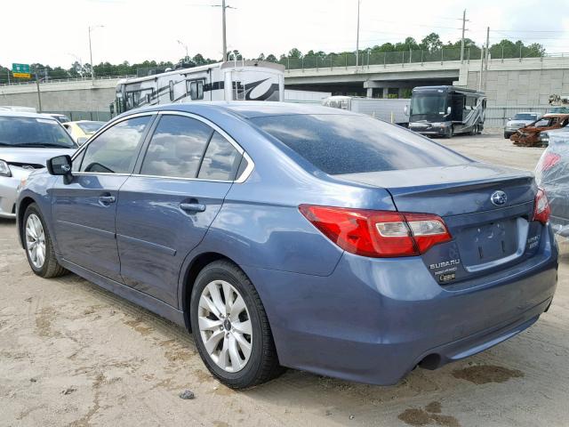 4S3BNAB62H3009309 - 2017 SUBARU LEGACY 2.5 BLUE photo 3