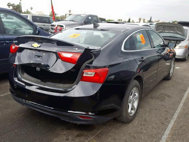 1G1ZB5ST3GF353869 - 2016 CHEVROLET MALIBU LS BLACK photo 4