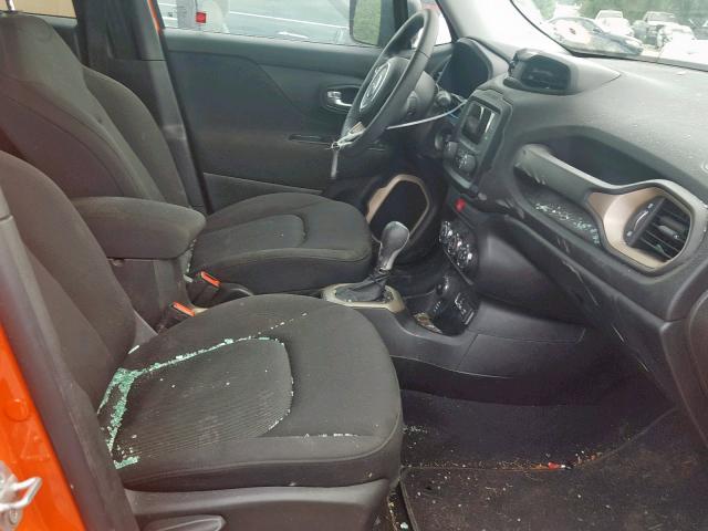 ZACCJBAB6HPF29352 - 2017 JEEP RENEGADE S 橙色 照片 5