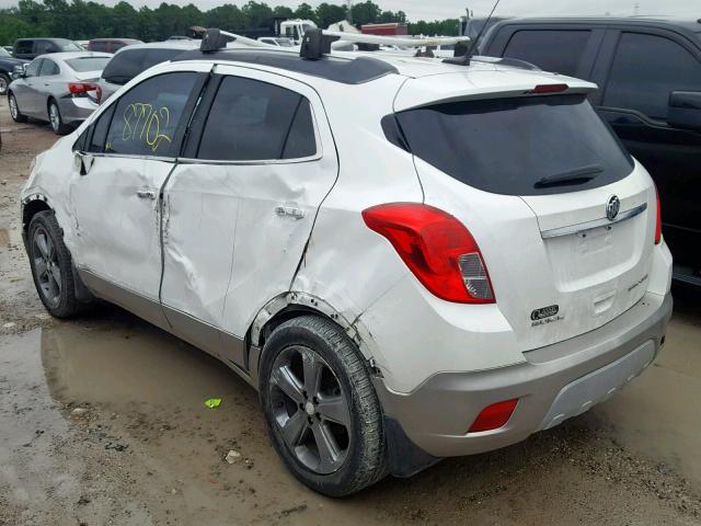 KL4CJCSB6DB202629 - 2013 BUICK ENCORE WHITE photo 3