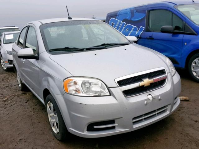 KL1TD5DE1AB121203 - 2010 CHEVROLET AVEO LS SILVER photo 1