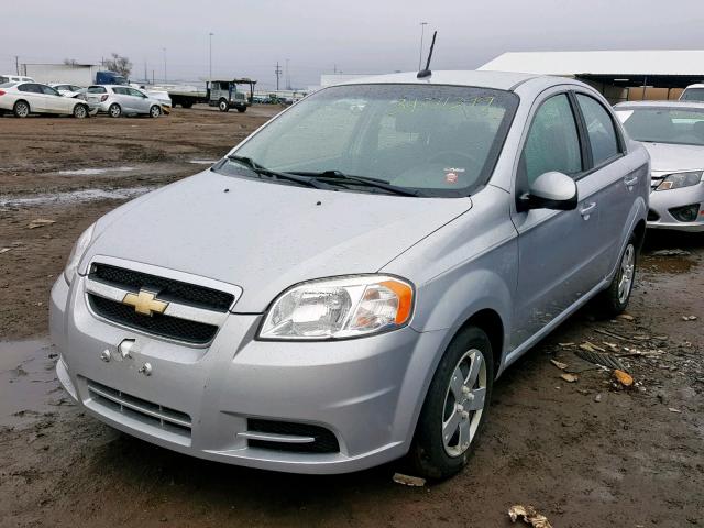 KL1TD5DE1AB121203 - 2010 CHEVROLET AVEO LS SILVER photo 2