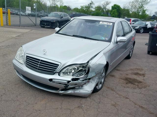 WDBNG83J34A413632 - 2004 MERCEDES-BENZ S 430 4MAT SILVER photo 2