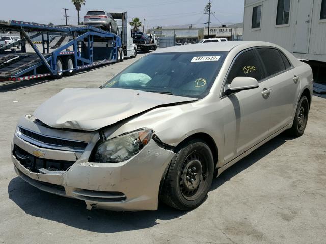 1G1ZC5EB3AF200593 - 2010 CHEVROLET MALIBU 1LT 金色 照片 2