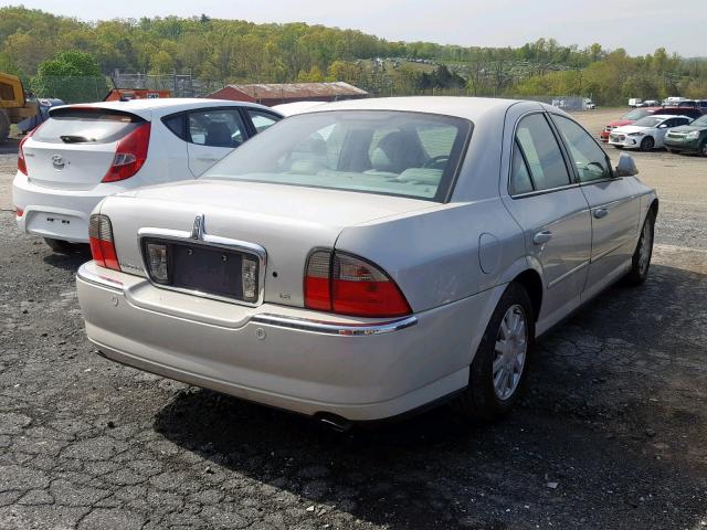 1LNHM86S74Y605408 - 2004 LINCOLN LS WHITE photo 4