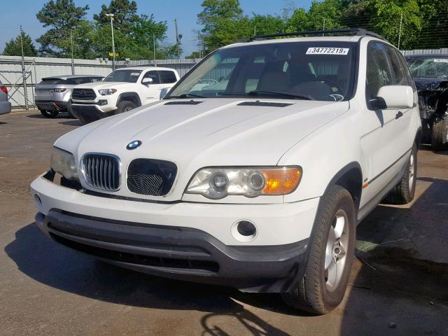 WBAFA53561LM87729 - 2001 BMW X5 3.0I WHITE photo 2