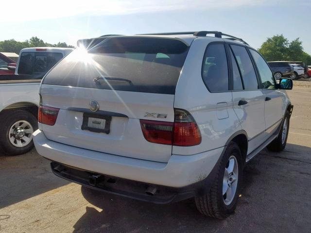 WBAFA53561LM87729 - 2001 BMW X5 3.0I WHITE photo 4