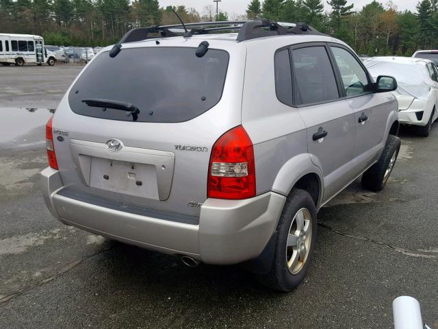 KM8JM72BX6U299249 - 2006 HYUNDAI TUCSON GL SILVER photo 4