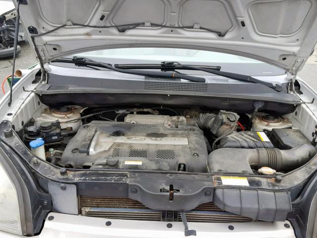 KM8JM72BX6U299249 - 2006 HYUNDAI TUCSON GL SILVER photo 7