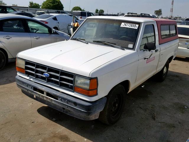 1FTCR10A3MUB31357 - 1991 FORD RANGER WHITE photo 2