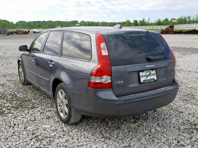 YV1MW382772328631 - 2007 VOLVO V50 2.4I GRAY photo 3