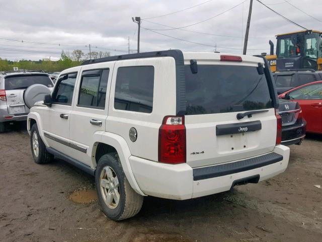 1J8HG48K86C303197 - 2006 JEEP COMMANDER WHITE photo 3