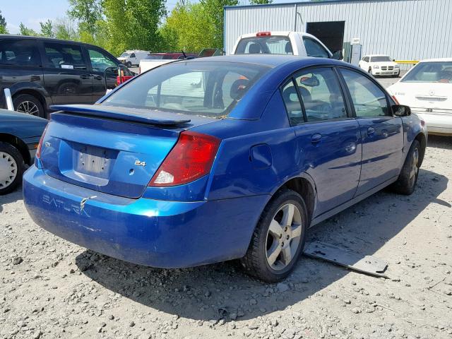 1G8AK55B66Z138257 - 2006 SATURN ION LEVEL BLUE photo 4