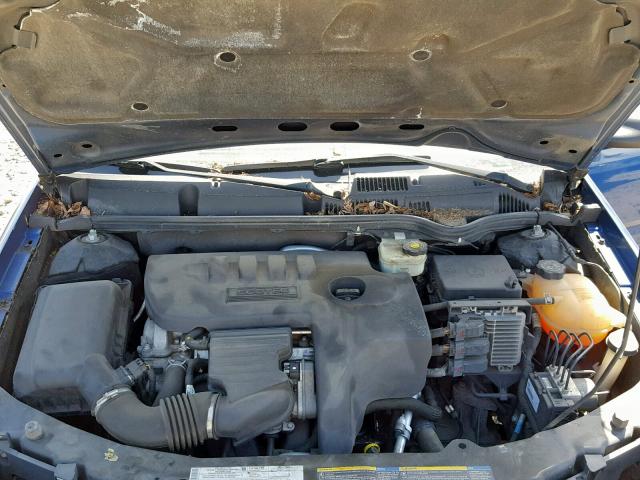 1G8AK55B66Z138257 - 2006 SATURN ION LEVEL BLUE photo 7