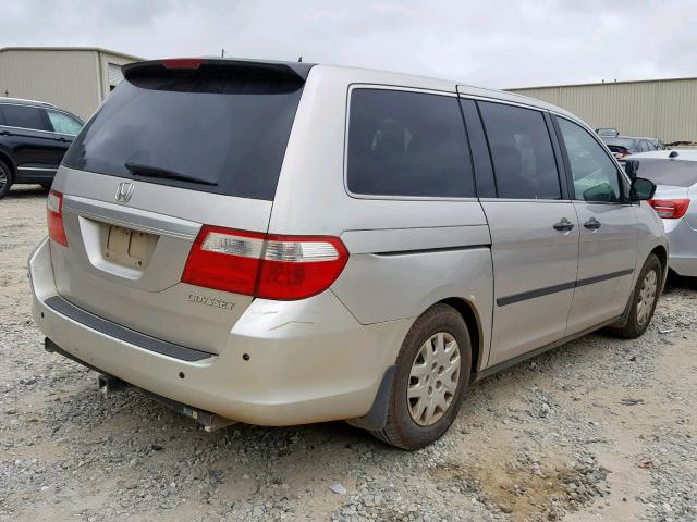 5FNRL38215B021695 - 2005 HONDA ODYSSEY LX GOLD photo 4