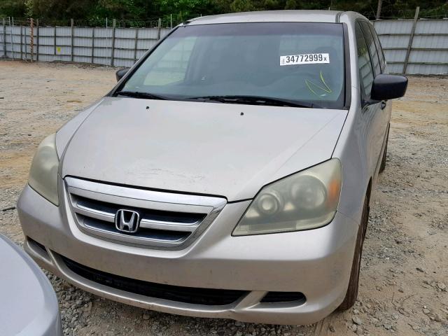 5FNRL38215B021695 - 2005 HONDA ODYSSEY LX GOLD photo 9